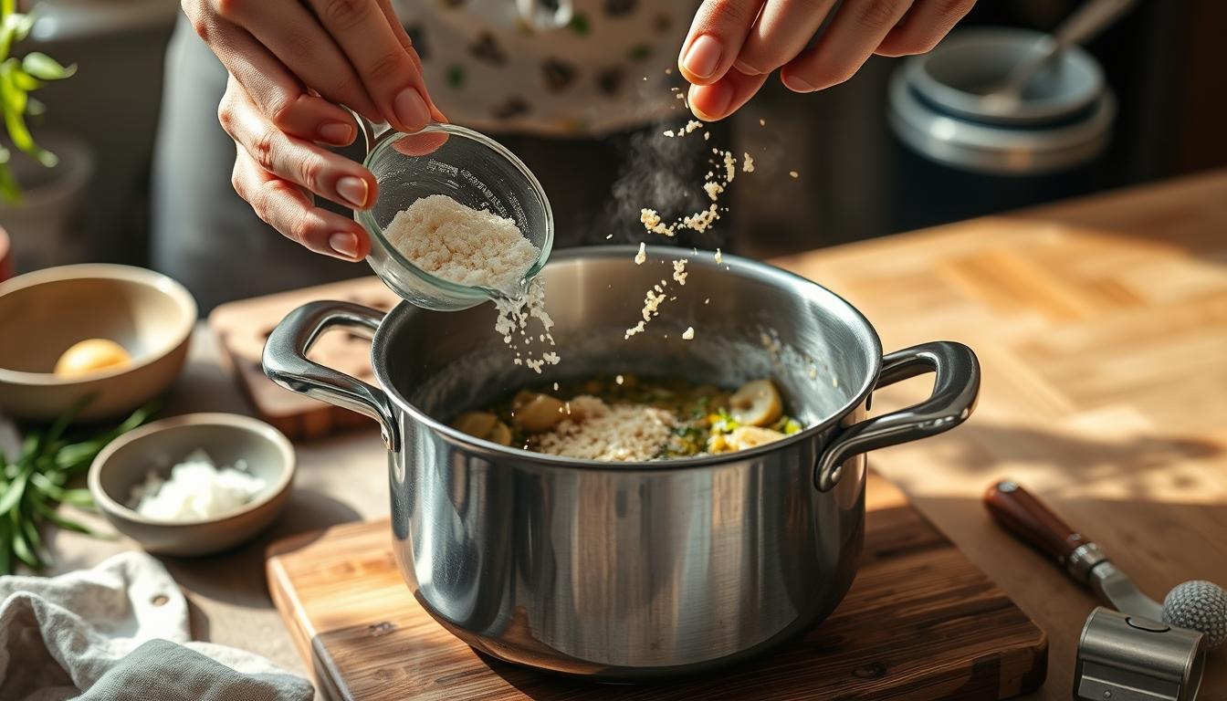Comforting family dinner served at home