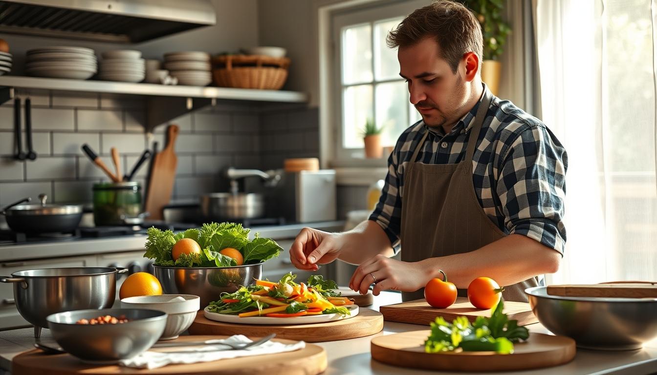 Fresh seasonal cooking dish